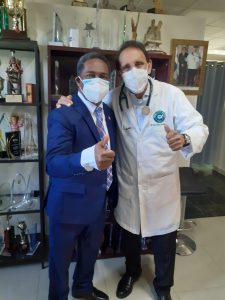 Read more about the article Director Hospital Dra. Evangelina Rodríguez  visita al doctor Cruz Jiminián