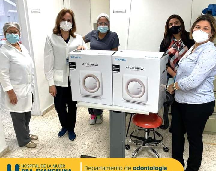 Departamento de odontolog&iacute;a Hospital Dra. Evangelina Rodr&iacute;guez, recibe nuevos purificadores de aire